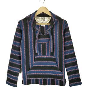 Original Senor Lopez Unisex Baja Hoodie Hooded Sweatshirt Blue Black Red Size M